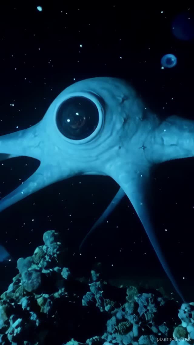 Leviathan's Eye in Midnight Abyss - Ocean Deep AI stock